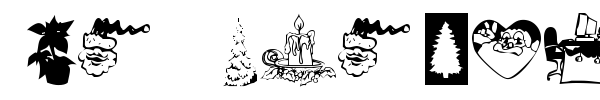 KR Christmas Time font preview